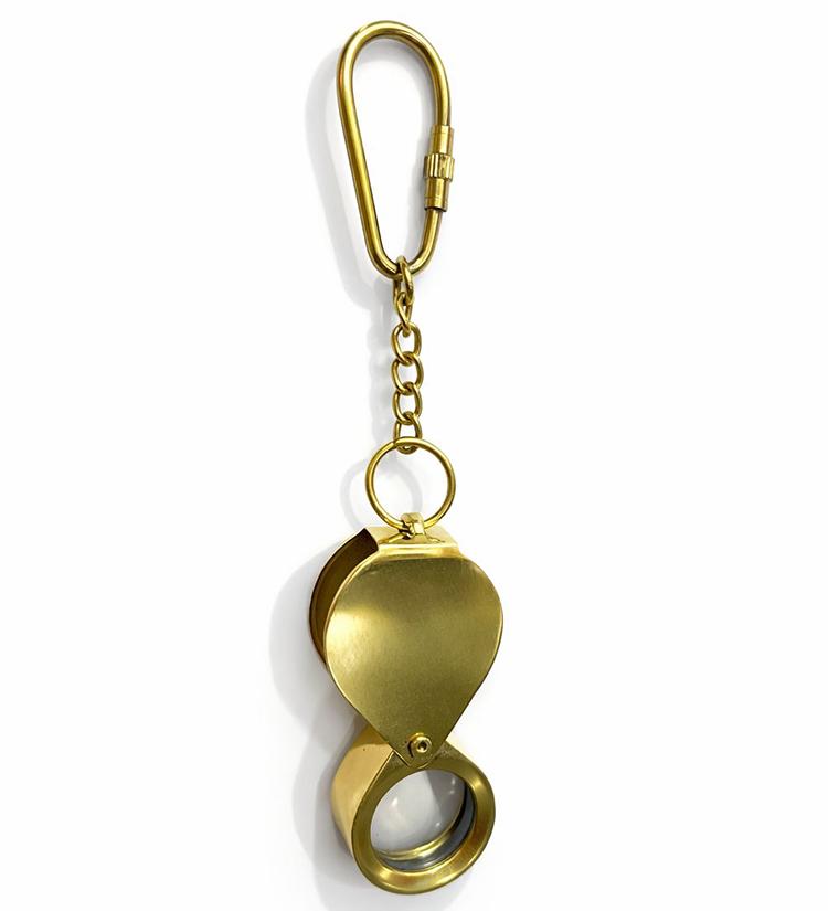 Pirinç Büyüteç Anahtarlık 3808C