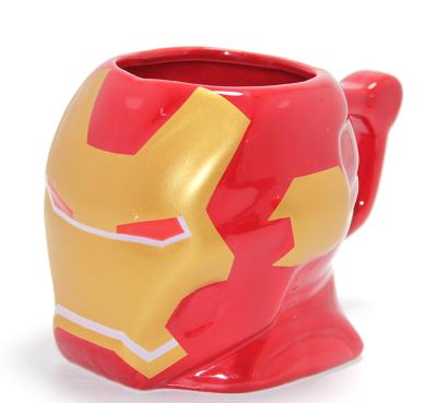 Marvel Iron Man 3D Kabartmalı Kask Tasarımlı Kupa Bardak Alk4541