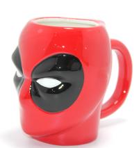 Marvel Deadpool 3D Kabartmalı Karakter Tasarımlı Kupa Bardak Alk4548