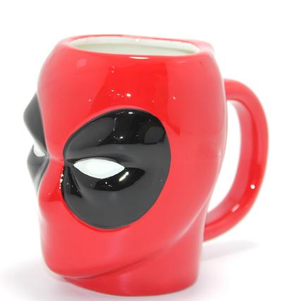Marvel Deadpool 3D Kabartmalı Karakter Tasarımlı Kupa Bardak Alk4548