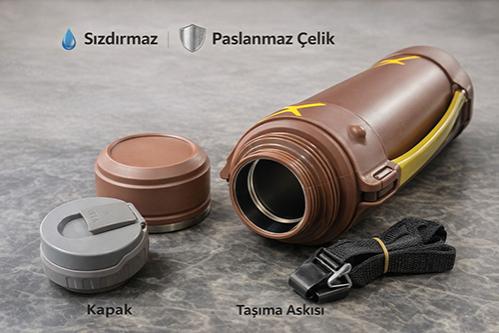 Mszm 2000 Ml Çift Katmanlı Vakumlu Paslanmaz Çelik Termos Alk4637
