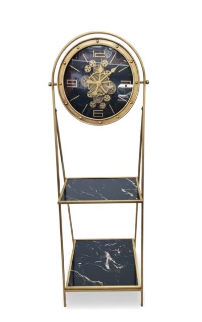 Metal Çarklı Raf Saat Alk4870