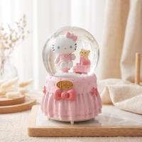 Büyük Boy Hello Kitty Işıklı ve Müzikli Kar Küresi