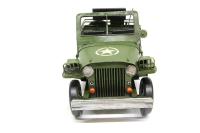 Dekoratif Haki Yeşil Metal Askeri Jeep Vintage Tasarım