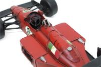 Dekoratif Kırmızı Metal Formula Yarış Arabası Vintage Tasarım
