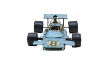 Dekoratif Mavi Metal Formula Yarış Arabası Vintage Tasarım