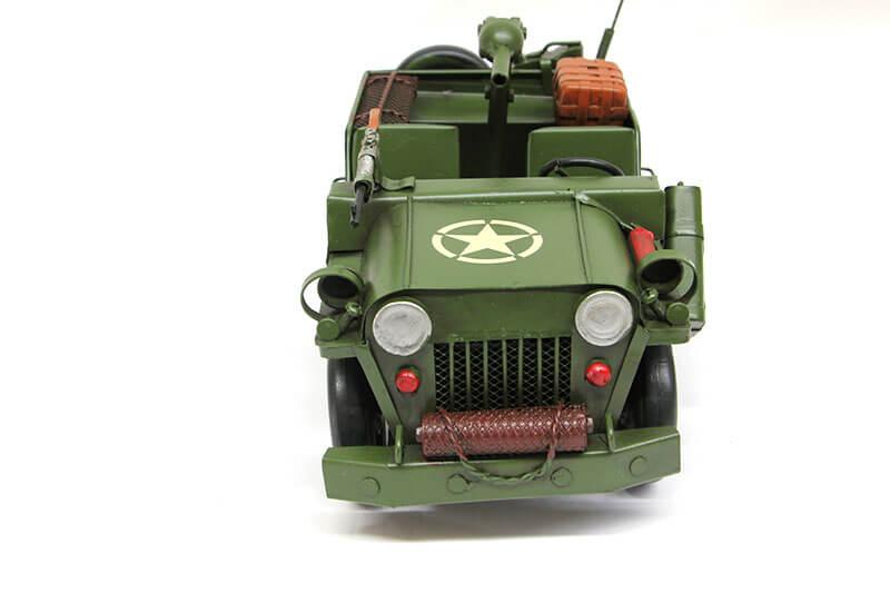 Dekoratif Metal Askeri Jeep Vintage Tasarım