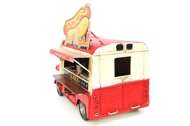 Dekoratif Metal Fastfood Arabasi Nostaljik Model