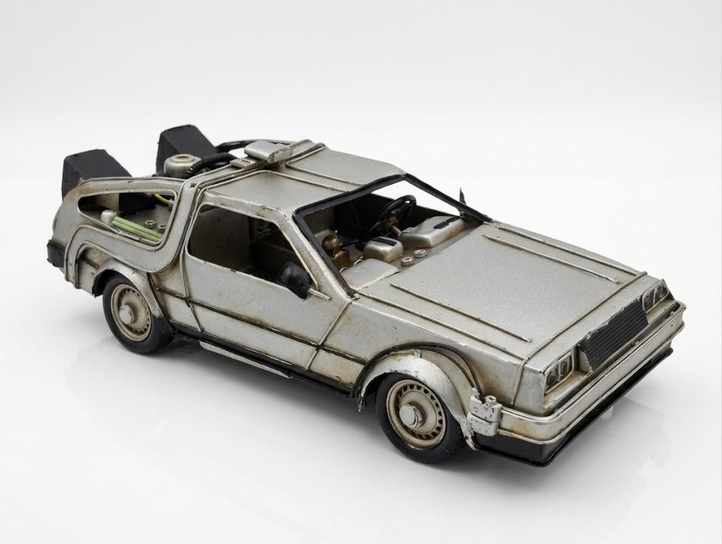 Dekoratif Metal Geleceğe Dönüş DeLorean Dmc-12 Araba