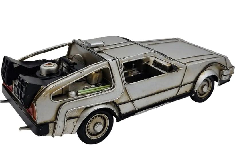 Dekoratif Metal Geleceğe Dönüş DeLorean Dmc-12 Araba