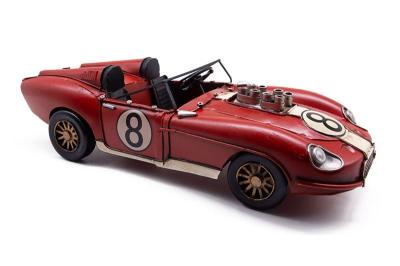 Dekoratif Metal Klasik Roadster Yarış Arabası Retro Tasarım