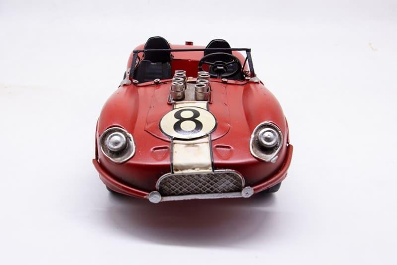 Dekoratif Metal Klasik Roadster Yarış Arabası Retro Tasarım