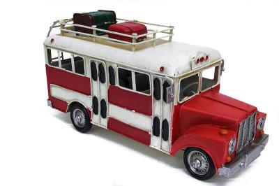 Dekoratif Metal Otobüs Nostaljik Model