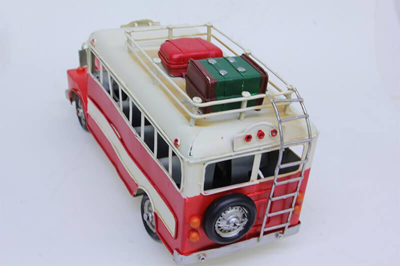 Dekoratif Metal Otobüs Nostaljik Model