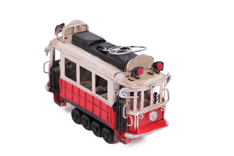 Dekoratif Metal Taksim Tramvay Kumbaralı Küçük