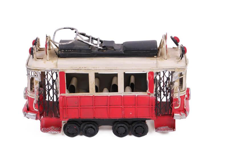 Dekoratif Metal Taksim Tramvay Orta Boy 18 cm