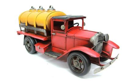 Dekoratif Metal Tanker Kamyon Vintage Tasarım
