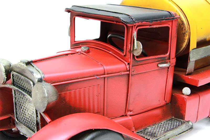Dekoratif Metal Tanker Kamyon Vintage Tasarım