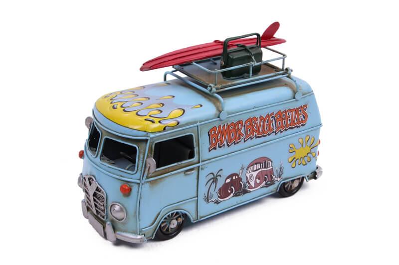 Dekoratif Metal Vosvos Minibüs Çerçeveli ve Kumbaralı Model 2