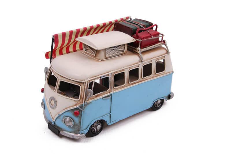 Dekoratif Metal Vosvos Minibüs Çerçeveli ve Tenteli Model