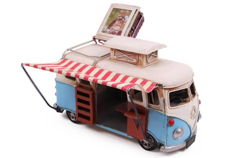 Dekoratif Metal Vosvos Minibüs Çerçeveli ve Tenteli Model