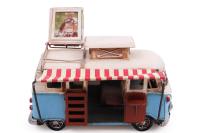 Dekoratif Metal Vosvos Minibüs Çerçeveli ve Tenteli Model