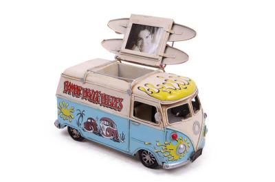 Dekoratif Metal Vosvos Minibüs Kalemlik ve Çerçeveli Model