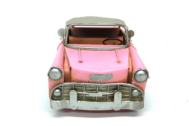 Dekoratif Pembe Metal Klasik Pembe Chevrolet Araba