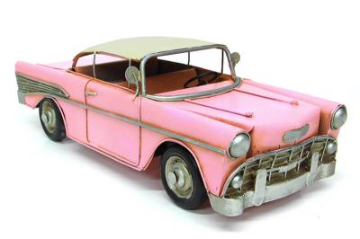 Dekoratif Pembe Metal Klasik Pembe Chevrolet Araba
