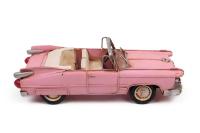 Dekoratif Pembe Üstü Açık Classic Chevrolet Vintage Metal Araba