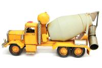 Dekoratif Sarı Metal Beton Mikseri Endüstriyel Tasarım