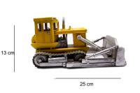 Dekoratif Sarı Metal Buldozer Vintage Tasarım