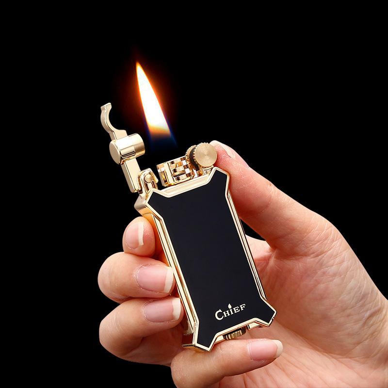 İsme Özel Chief Vintage Rüzgar Geçirmez Metal Benzinli Çakmak