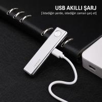 İsme Özel JOBON Şarj Edilebilir USB Elektronik Çakmak