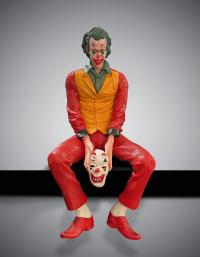Joker Palyaço Maskeli Oturan Dekoratif Figür 15 Cm Alk6606