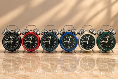 Metal Çift Zilli Çalar Saat Alk6458