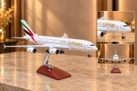 Metal Emirates Airbus Yolcu Uçağı Maketi Standlı Dekoratif  Alk6143
