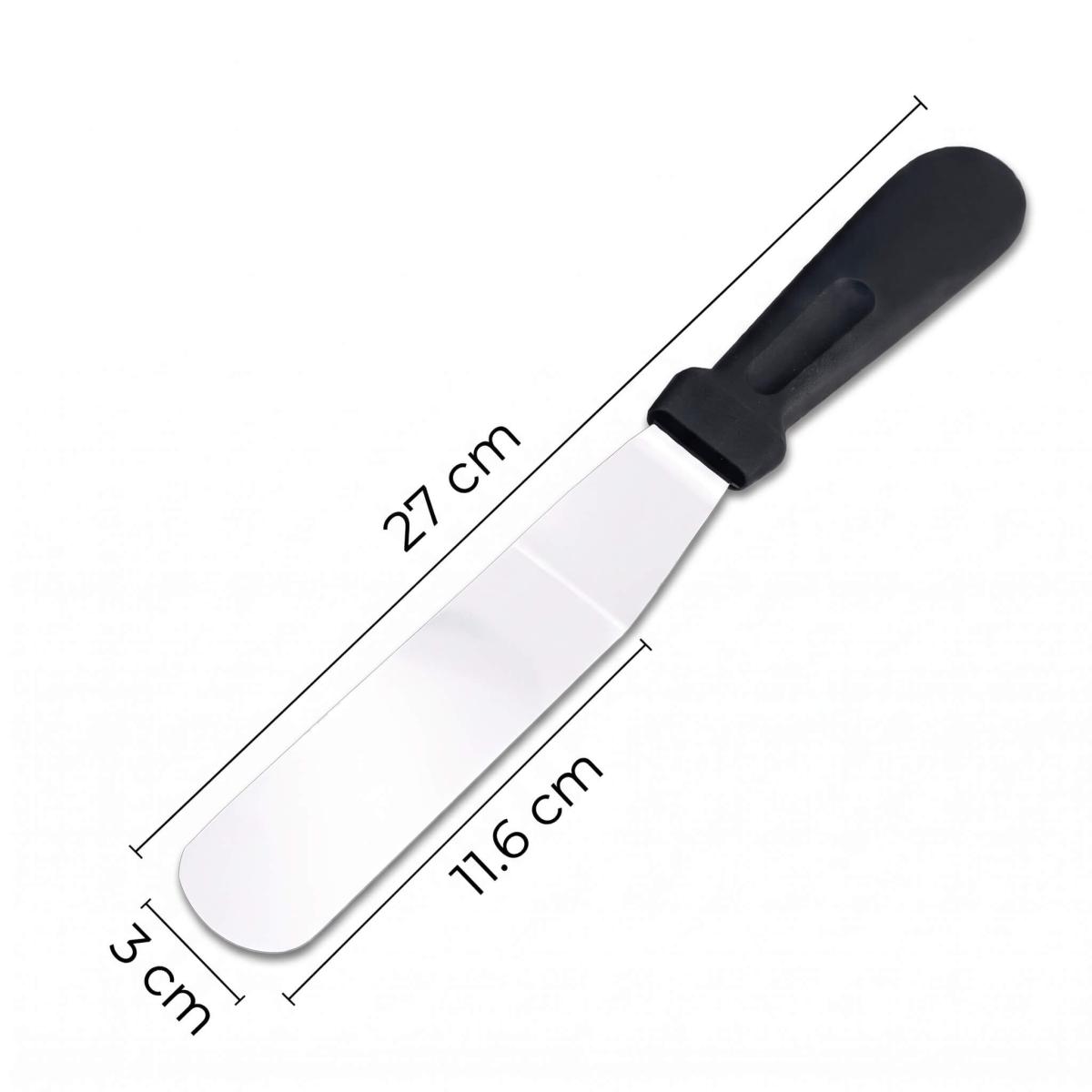 Paslanmaz Çelik L Tipi Pastacı Spatulası ve Krema Bıçağı