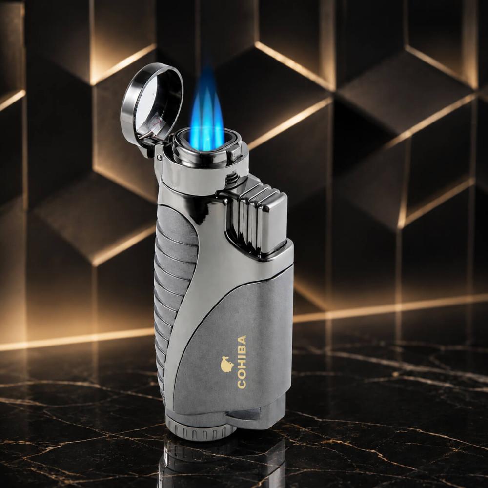 Cohiba Metal 3 Torch Pürmüz Jet Alev Çakmağı (4 renk)