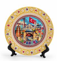 İstanbul Temalı Porselen Dekoratif Tabak 20 Cm Alk5845