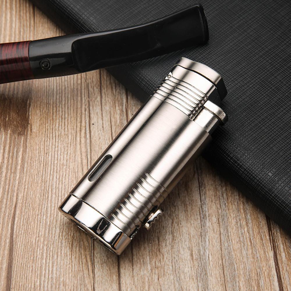 Promise 3 Torch Jet Alevli Rüzgar Geçirmez Metal Çakmak (Özel Kutusunda)