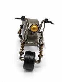 Retro Metalik Gri Metal Motor Saat Dekoratif Masa Saati