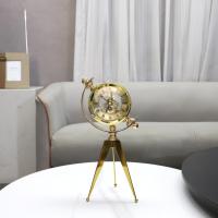 Tripod Gold Çarklı Modern Lüks Metal Dekoratif Masa Saati
