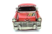 Vintage Dekoratif Kırmızı Metal Chevrolet Bella Air Klasik Araba
