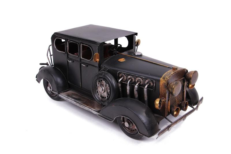Vintage Dekoratif Metal Bentley Siyah Klasik Araç