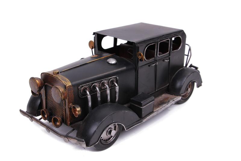 Vintage Dekoratif Metal Bentley Siyah Klasik Araç