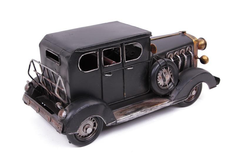 Vintage Dekoratif Metal Bentley Siyah Klasik Araç