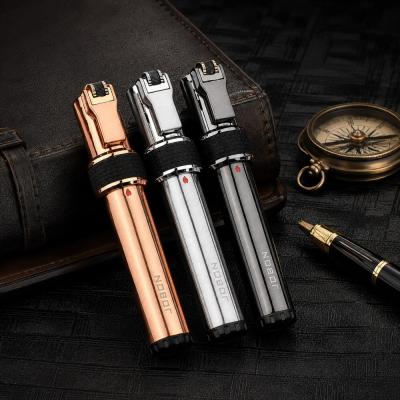 İsme Özel Jobon İnce Tasarım 3 Torch Jet Alevli Metal Çakmak (Özel Kutusunda)